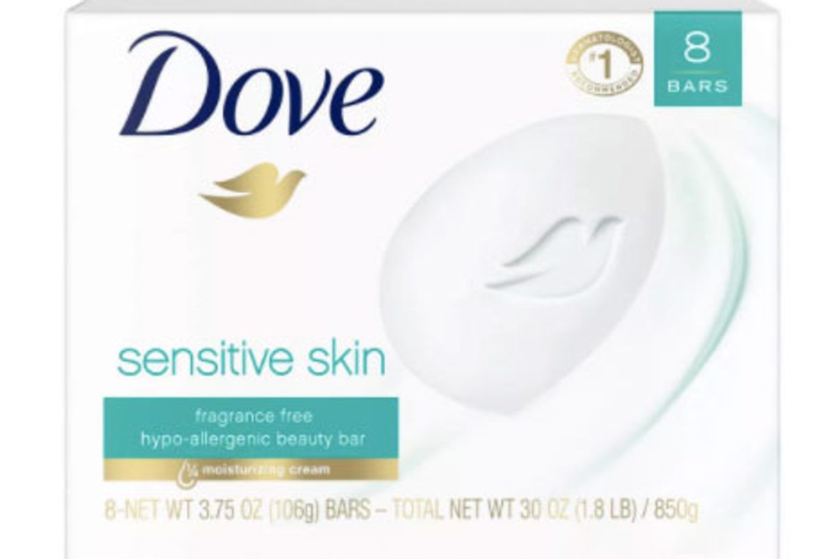 dove sensitive skin unscented bar soap