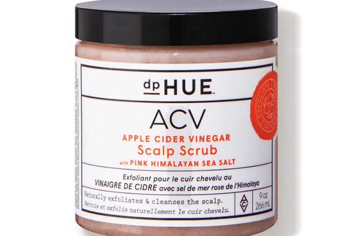 dphue apple cider vinegar scalp scrub with pink himalayan sea salt