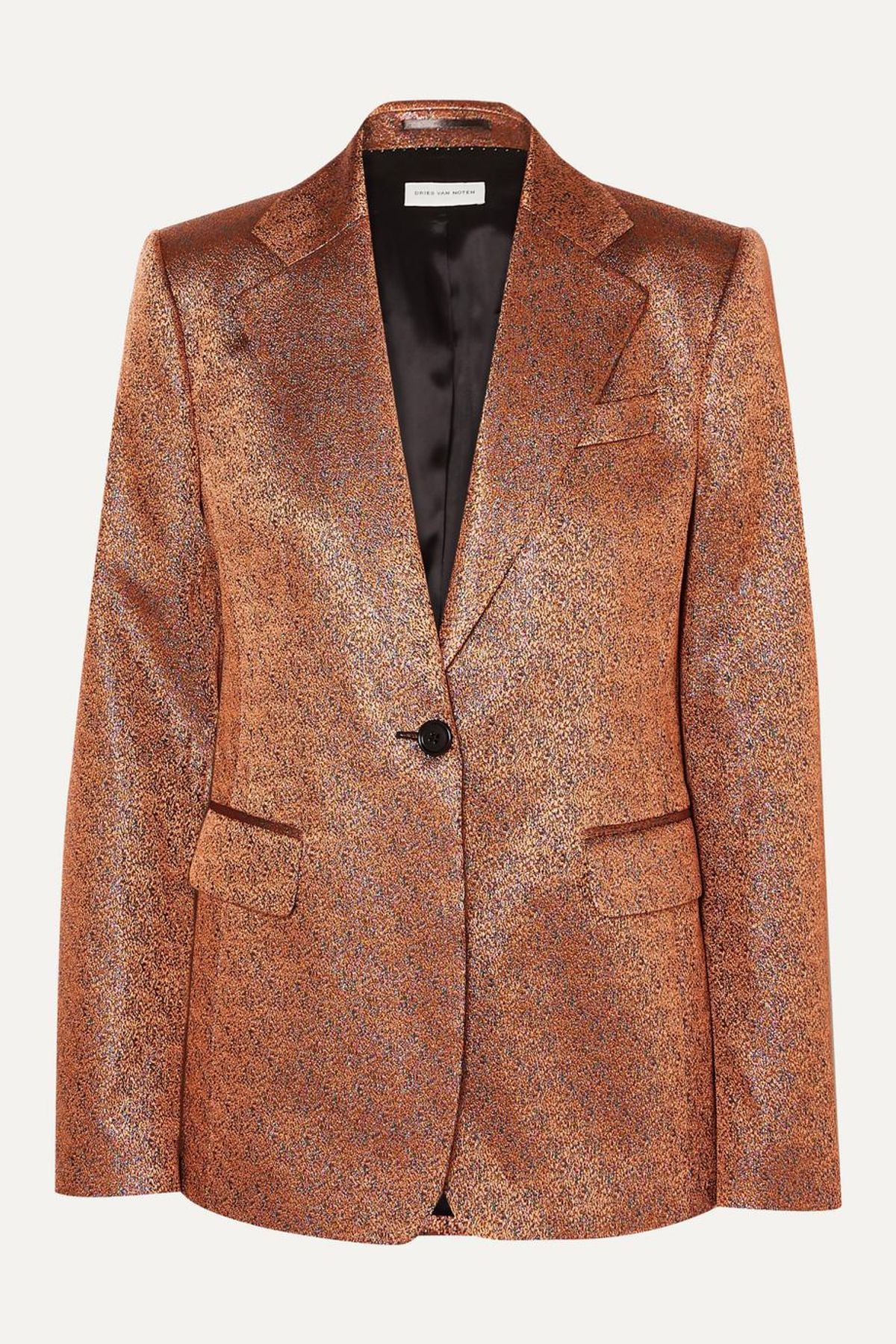 dries van noten barbilar lame blazer