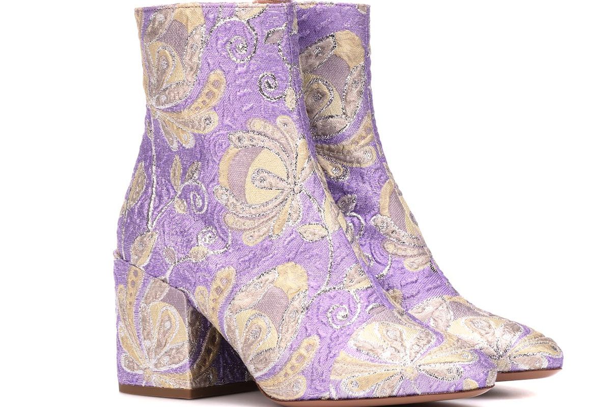 dries van noten brocade ankle boots