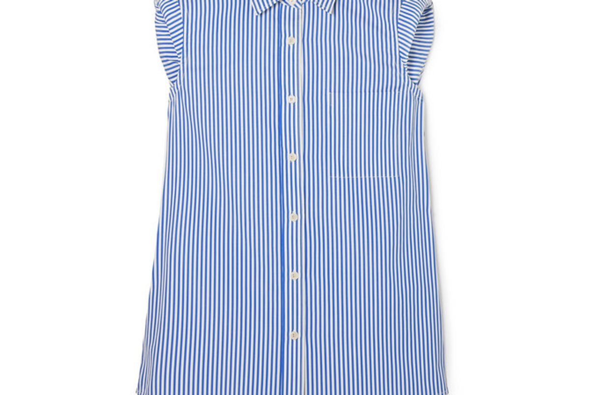 dries van noten striped cotton poplin shirt