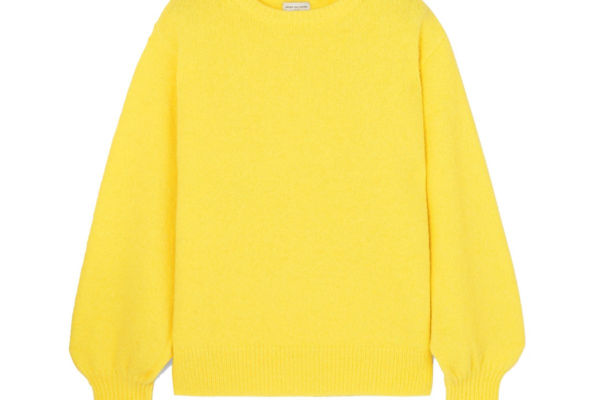 dries van noten tasche knitted sweater