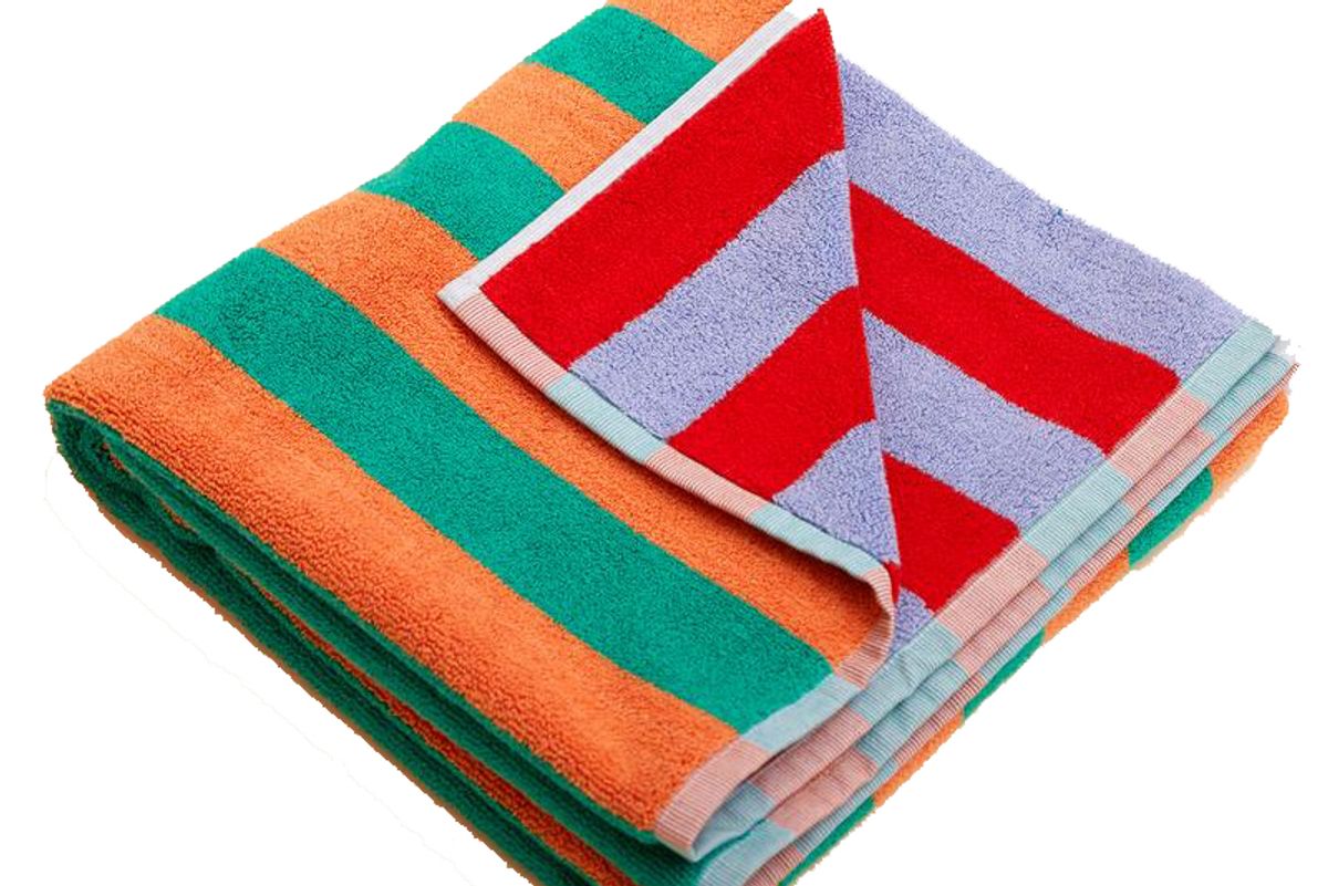 dusen dusen warm stripe bath towel