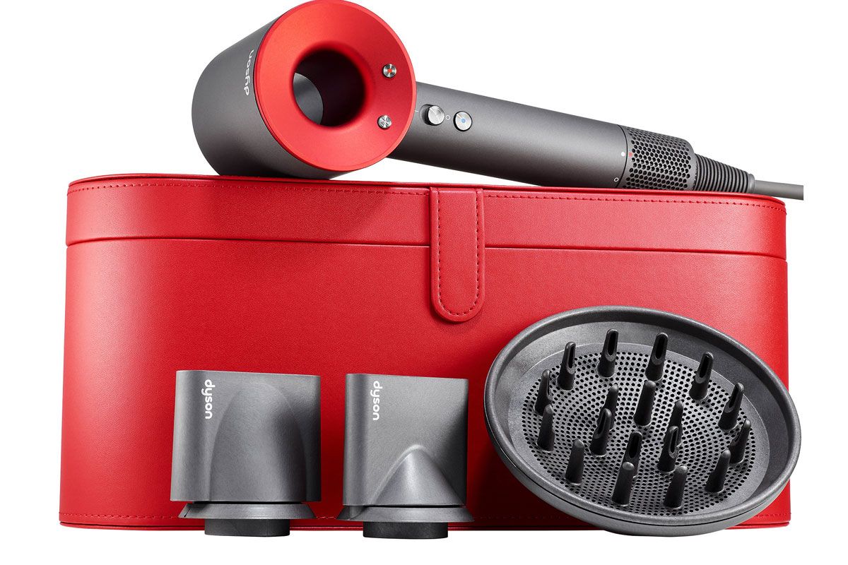 dyson supersonic hair dryer gift edition with red case