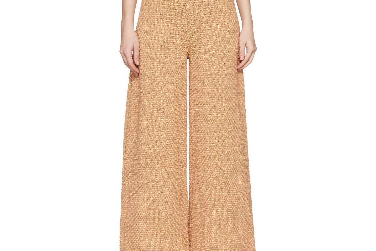 Orange Knit Culottes