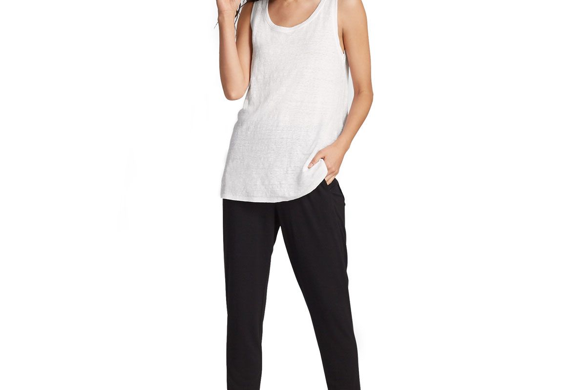 eileen fisher organic linen jersey system tank