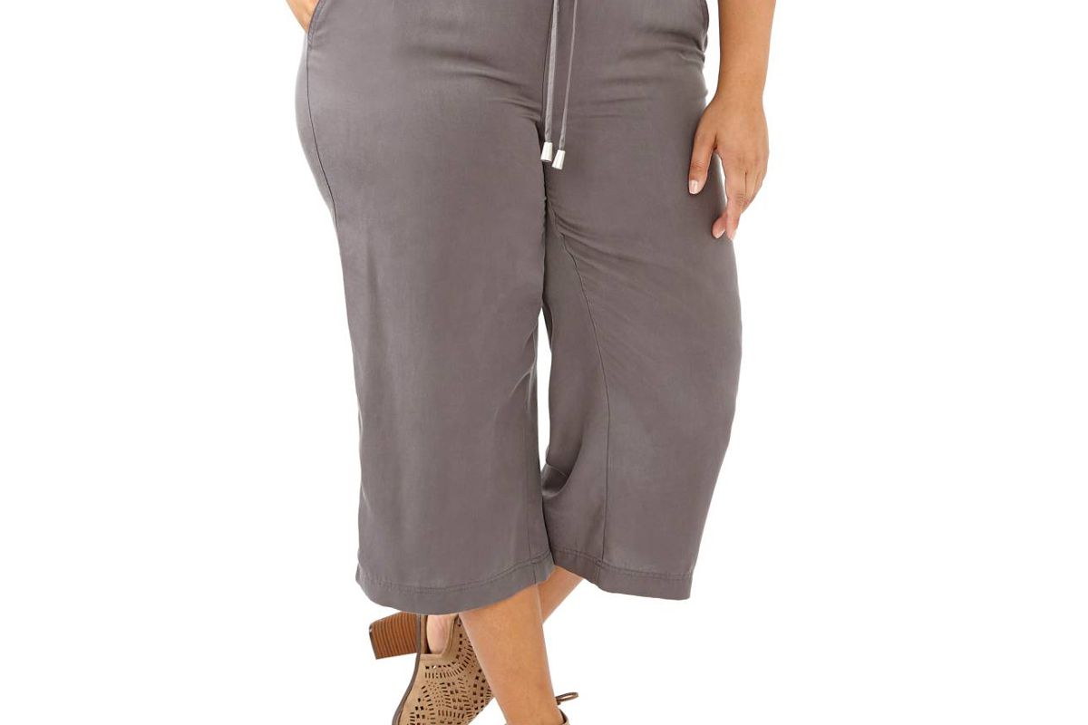 Wide Leg Capri Pants
