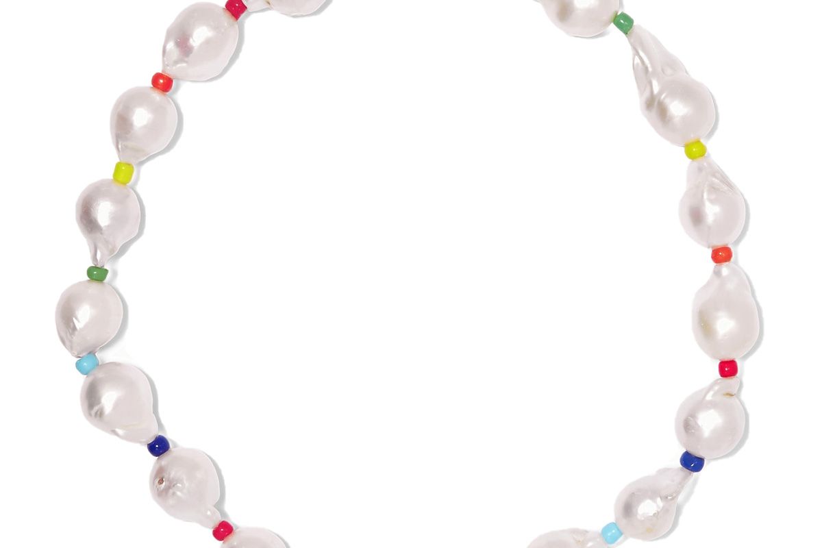 eliou asti pearl and bead necklace