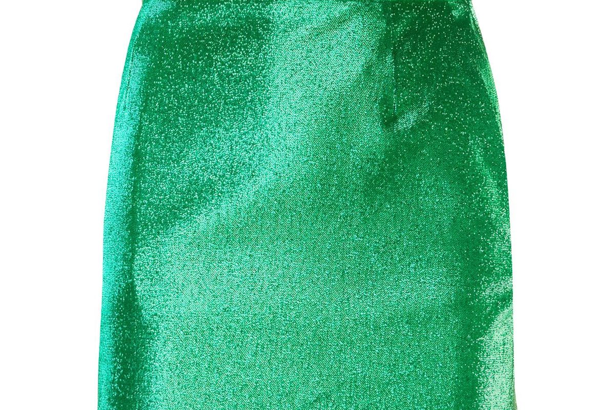 elisabetta franchi glitter mini skirt