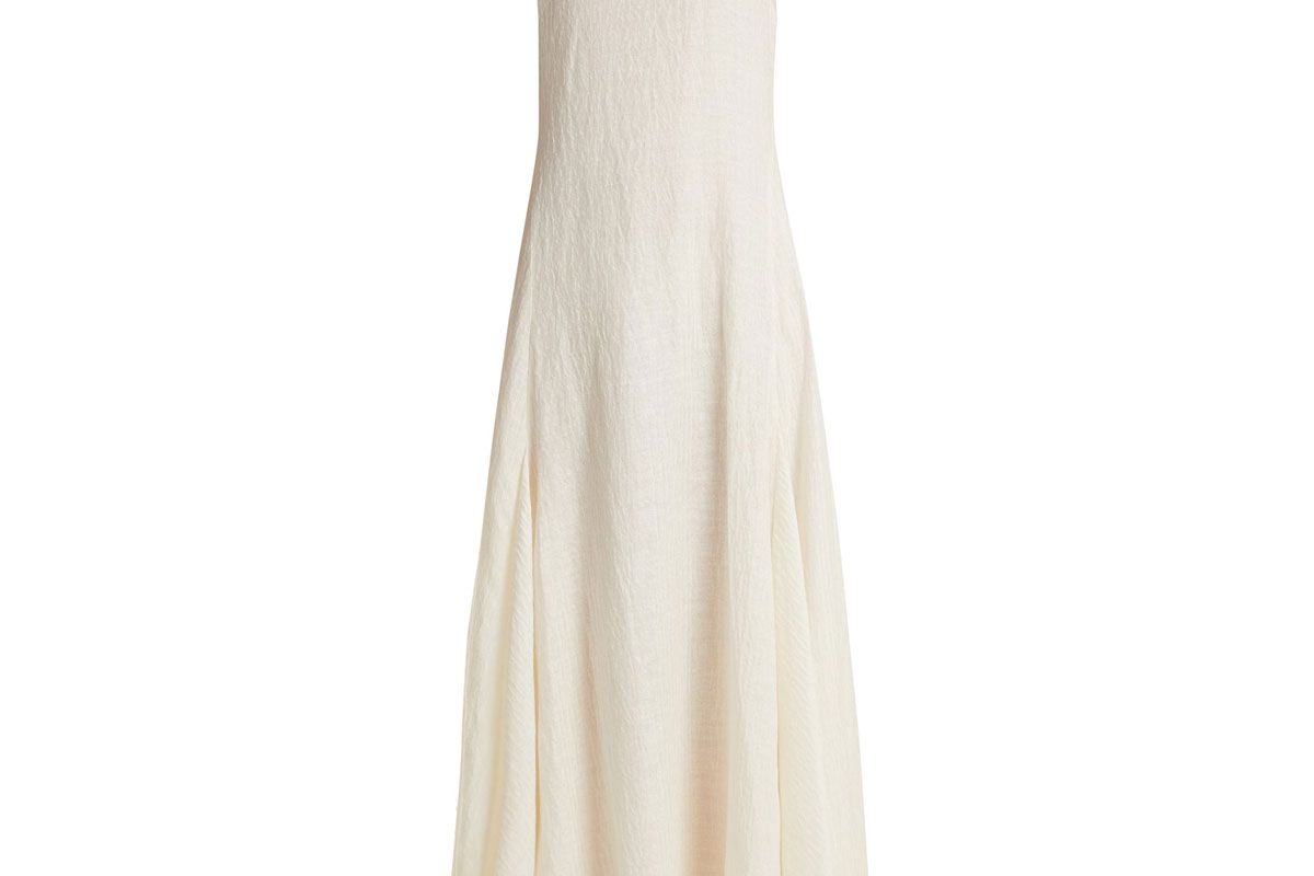 elizabeth and james lenox linen and silk blend dress