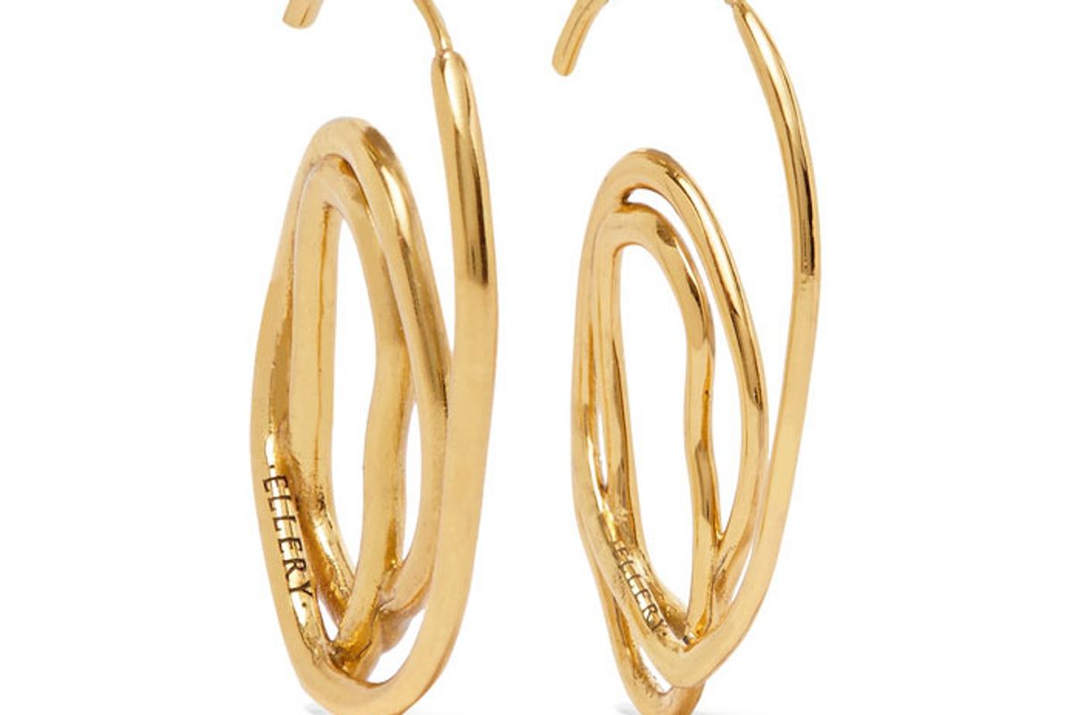 Forbidden gold-plated earrings