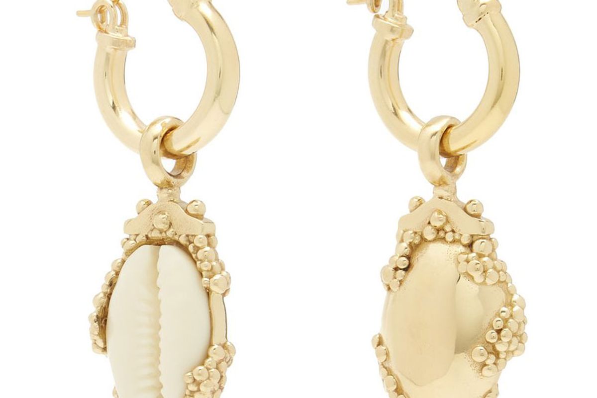 ellery rosalind shell drop earrings