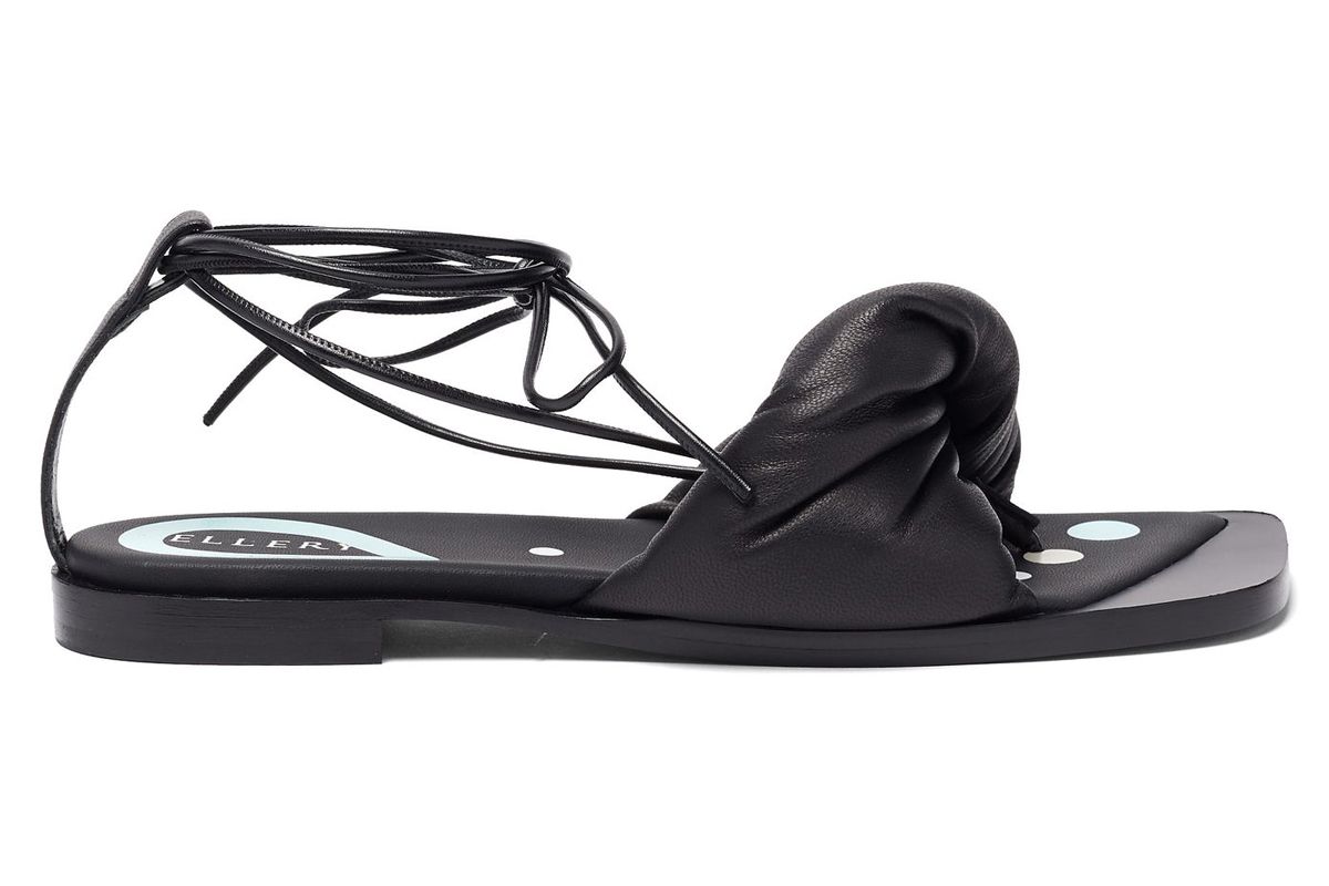 ellery themister wrap leather sandals