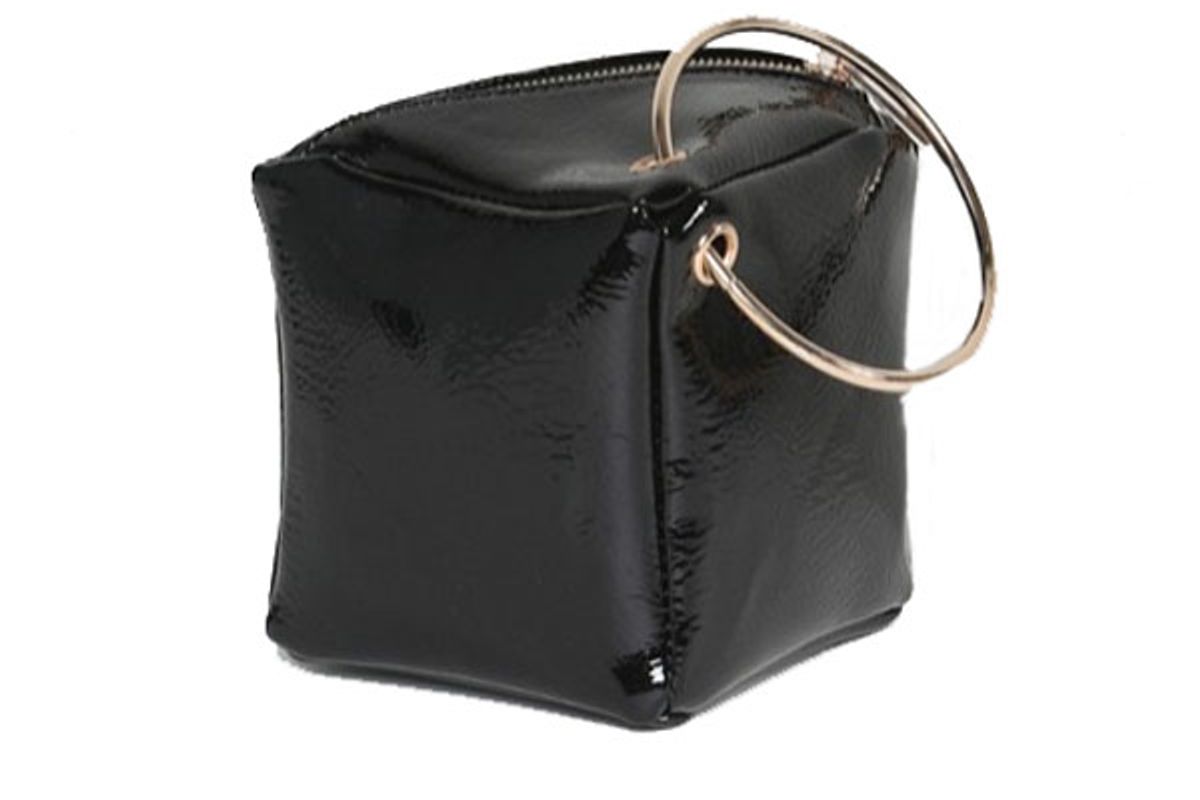 Patent Cube Grab Handle Clutch bag