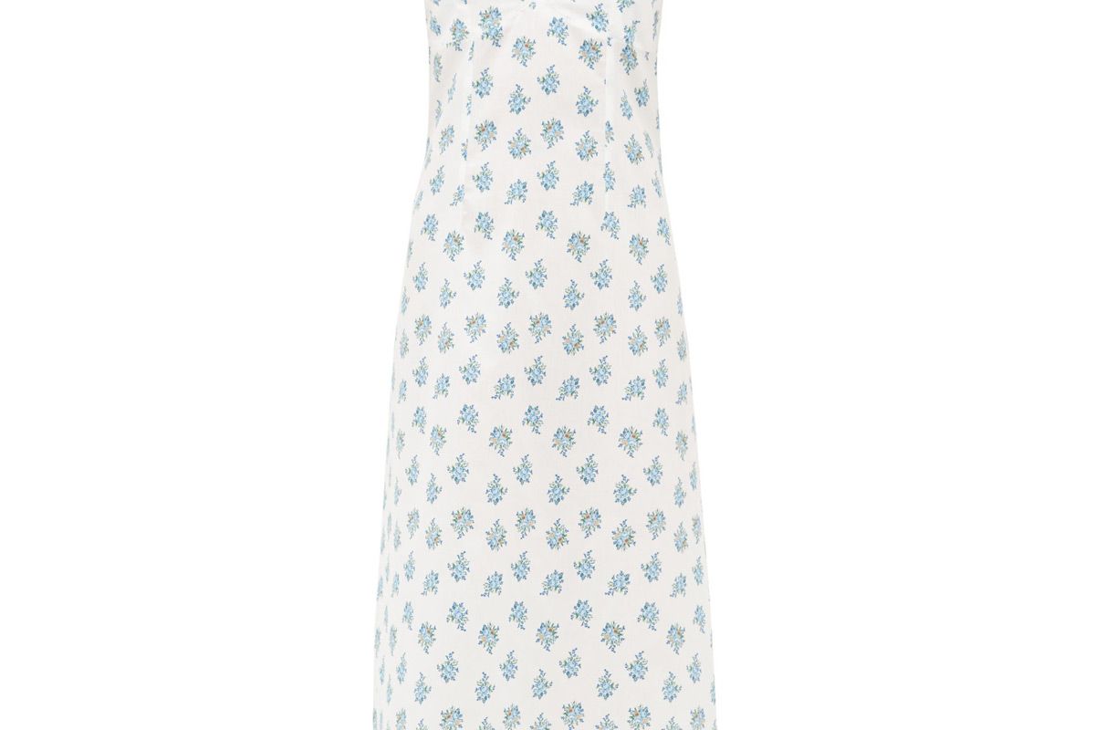 emilia wickstead minnie floral print cotton voile nightdress