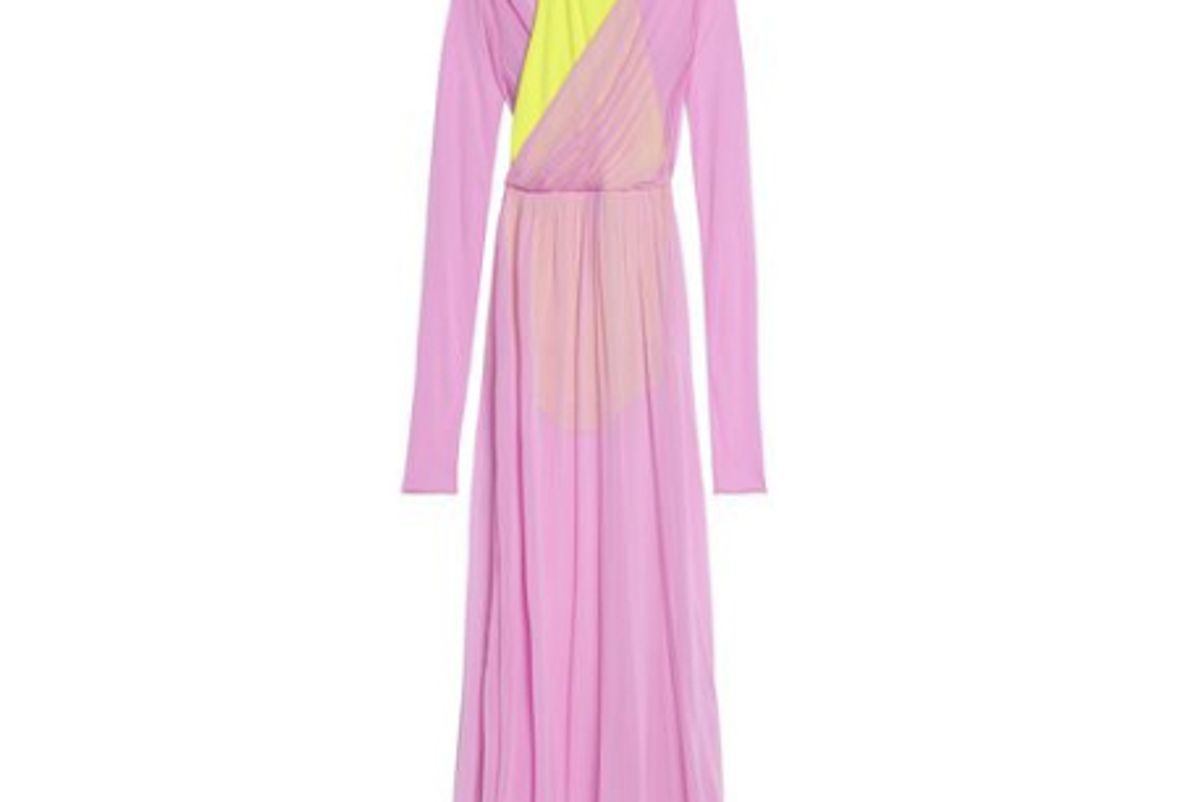 emilio pucci two tone jersey gown