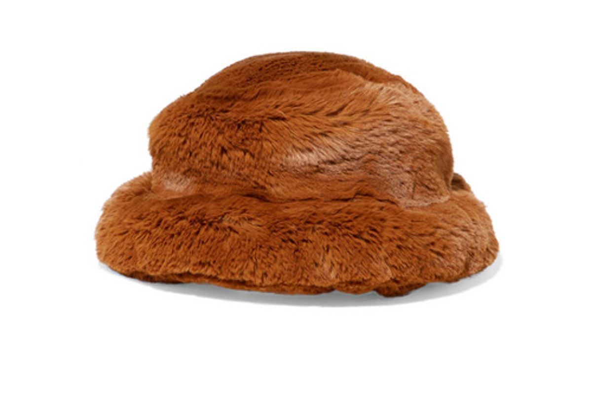 emma brewin faux fur bucket hat