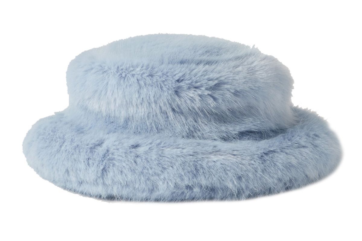 emma brewin faux fur bucket hat