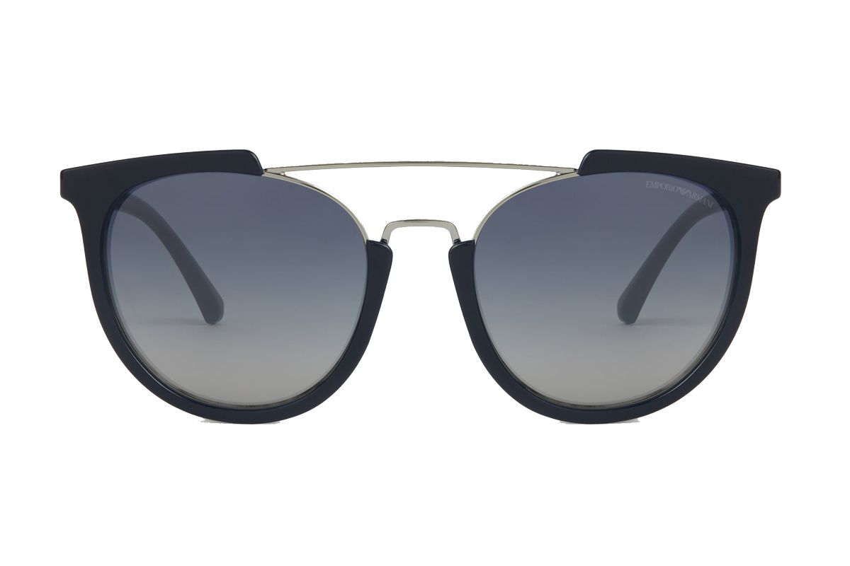 emporio armani sunglasses with cut out effect frame