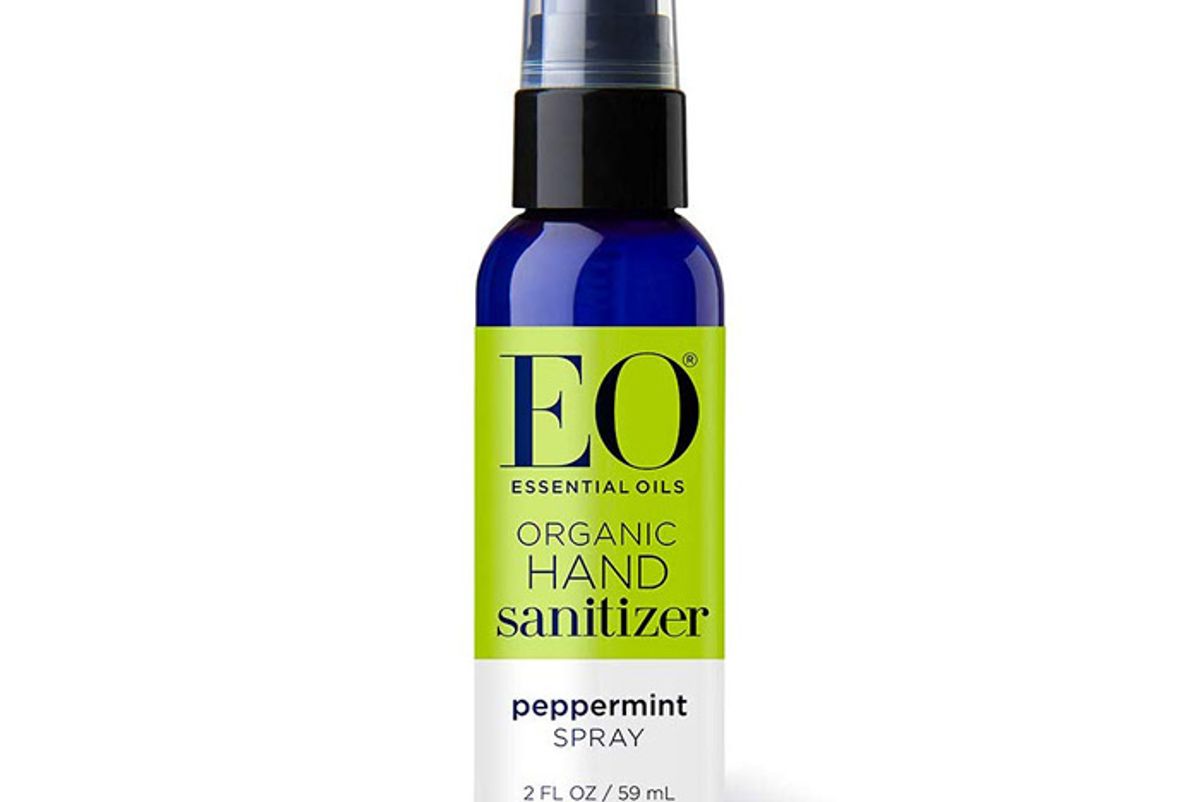 eo organic hand sanitizer spray pepermint travel size