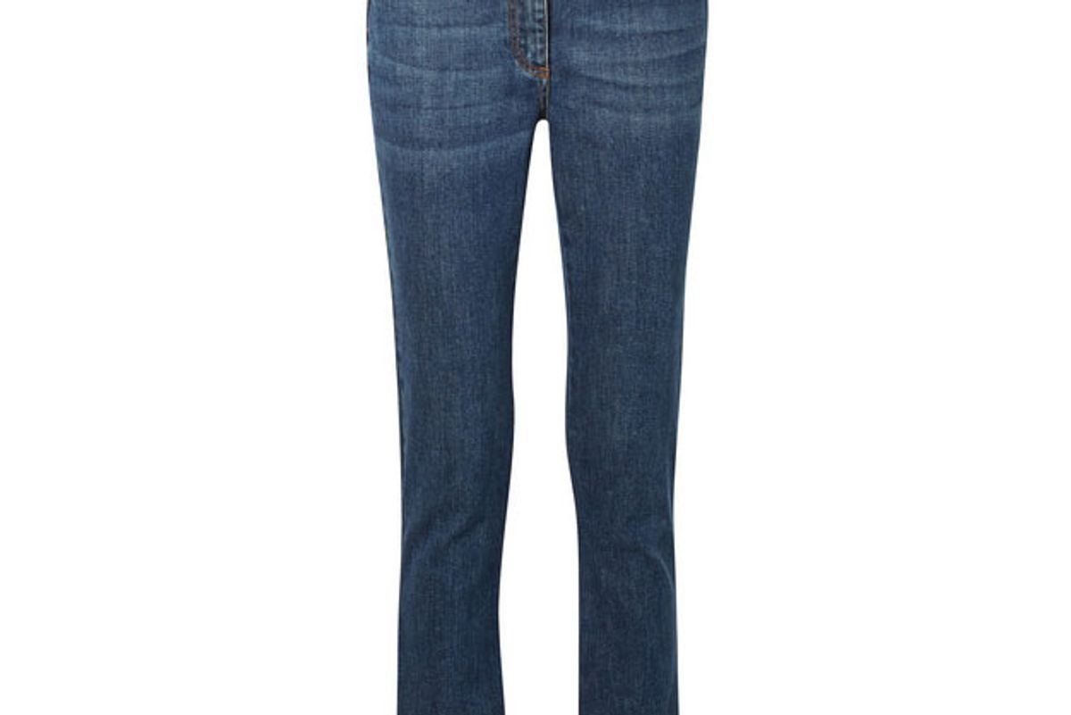 etro cropped embellished high-rise skinny jeans