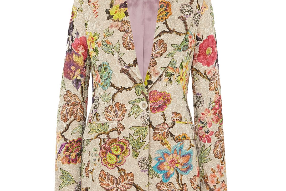 etro floral brocade blazer