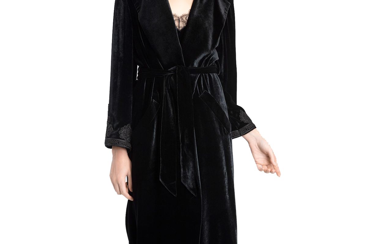 etro velvet robe