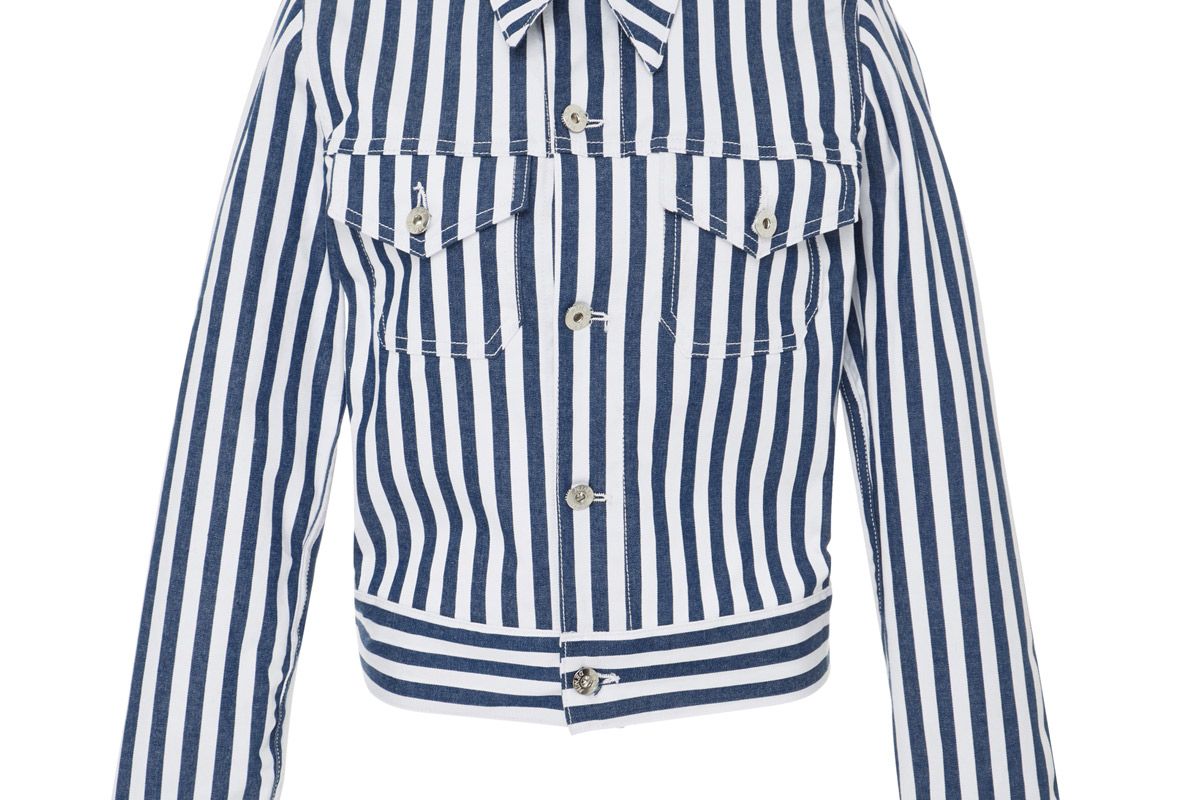 eve deni kaila striped denim jacket