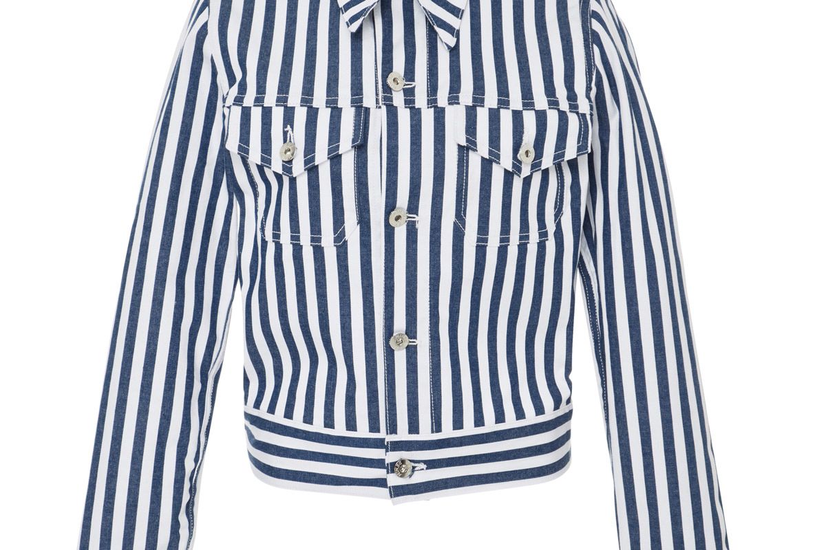 eve deni kaila striped denim jacket