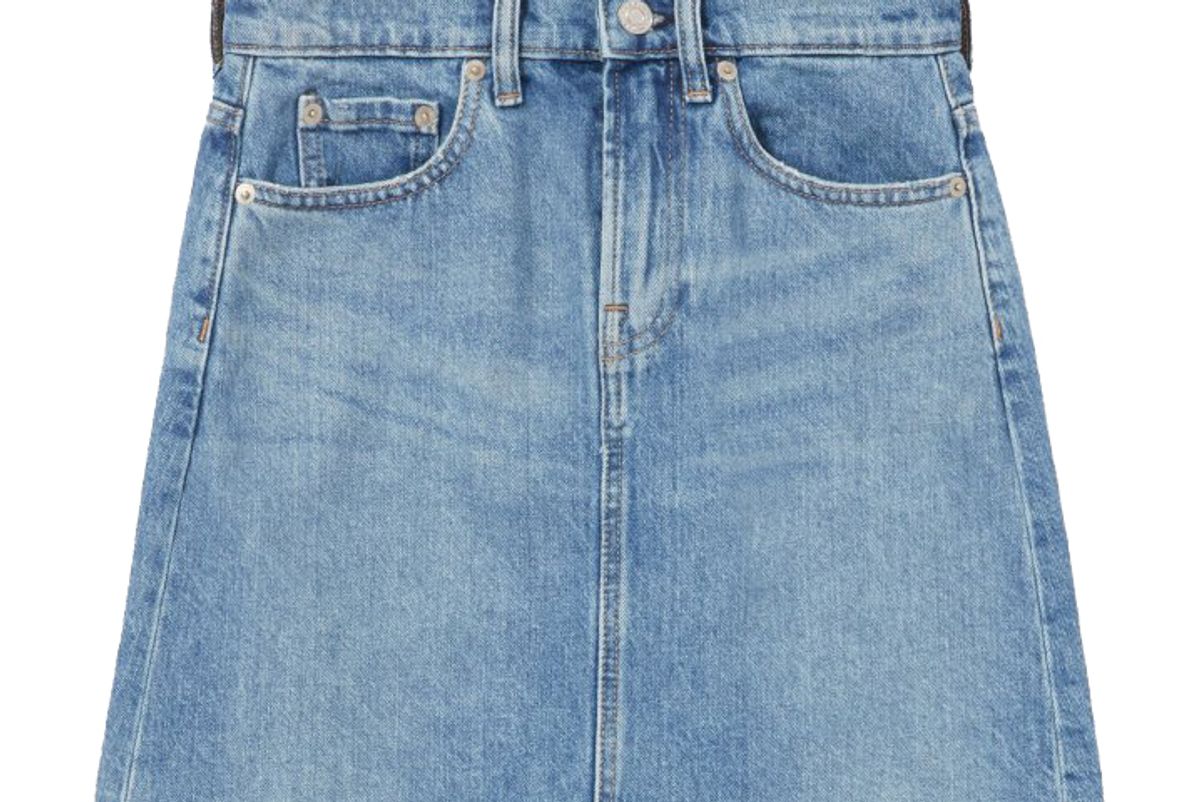 everlane the denim skirt