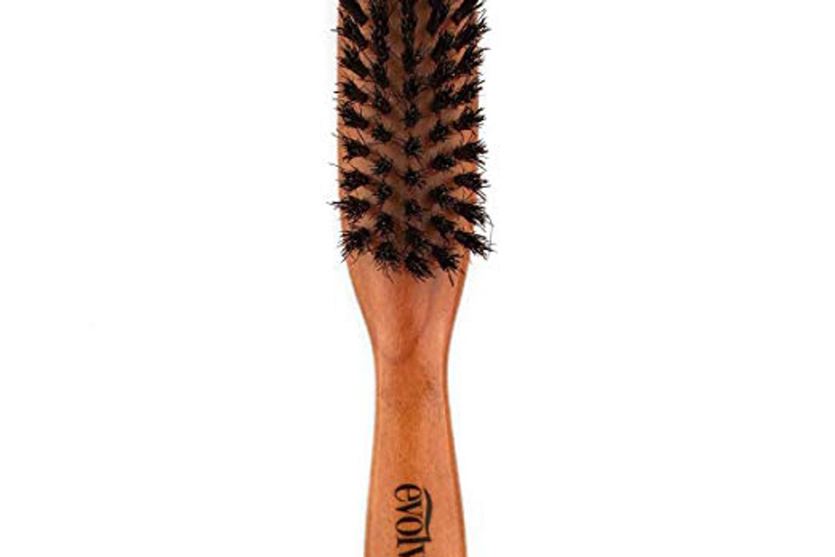 evolve mini boar bristle brush