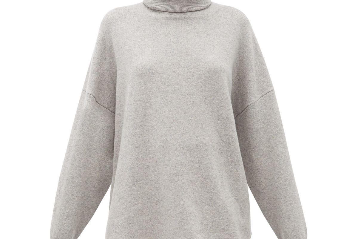 extreme cashmere no 52 roll stretch cashmere sweater