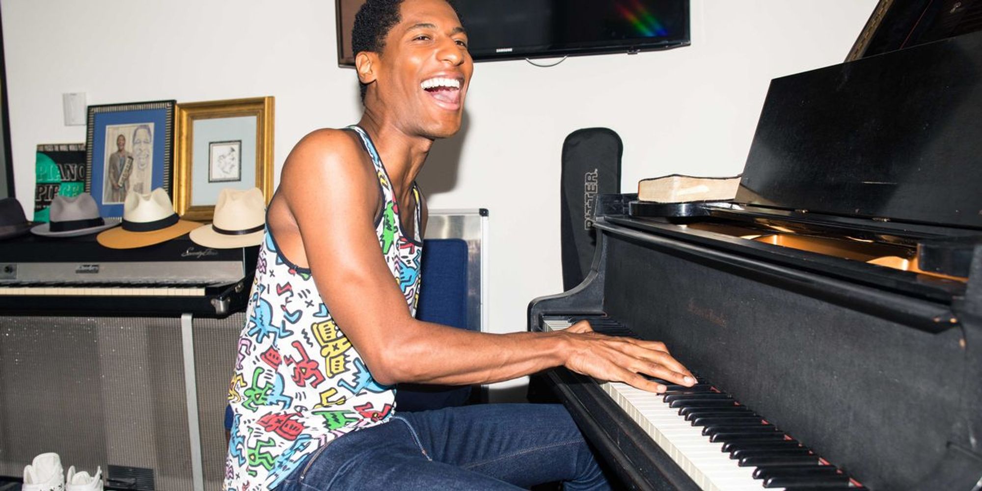 Inside Stephen Colbert’s Bandleader Jon Batiste’s Closet - Coveteur
