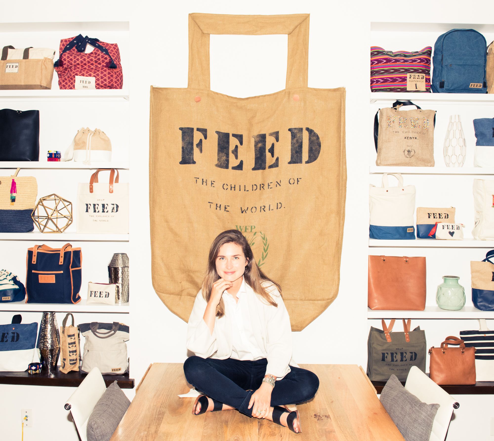 Lauren Bush Lauren Feed Bags Reversable Shopping Feedbag New