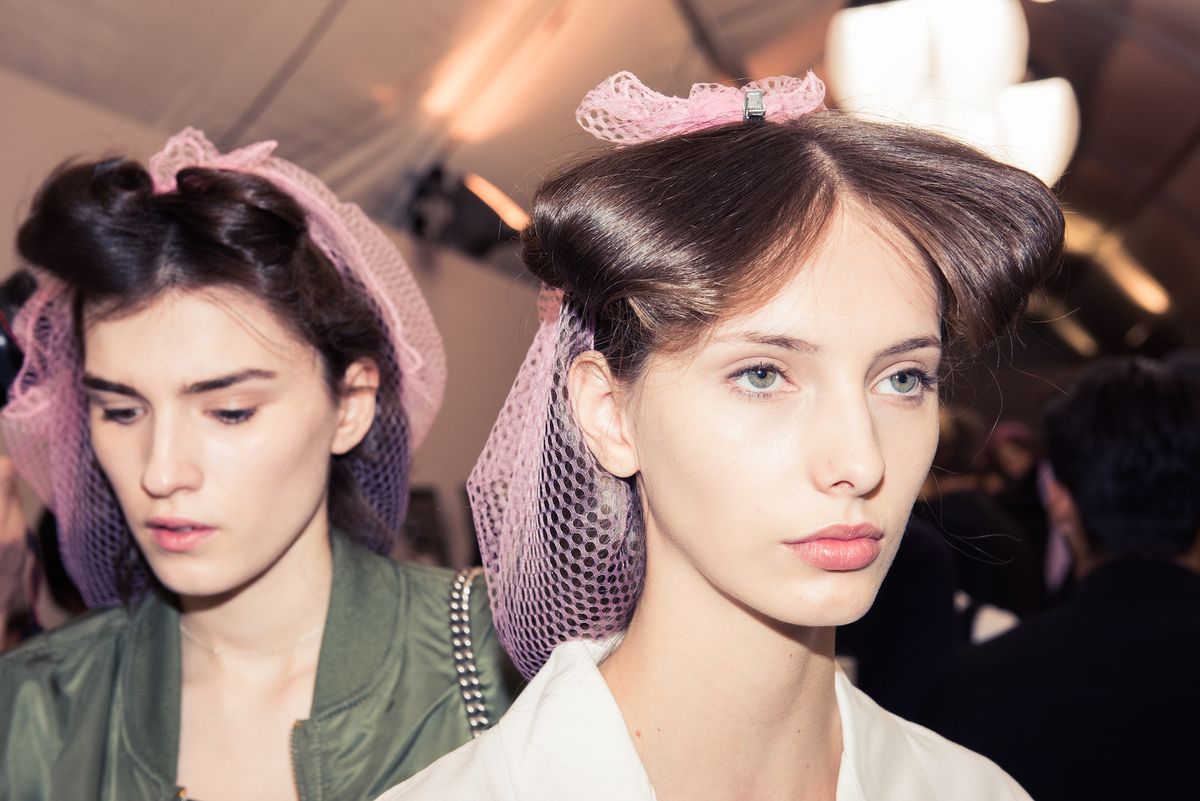 Backstage at Dior’s Fall 2017 Show