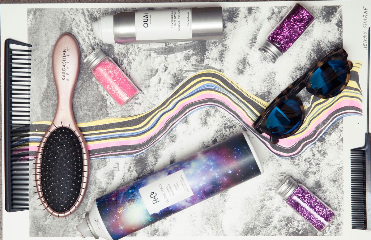 How to Get Kendall Jenner's Glittery Space Buns