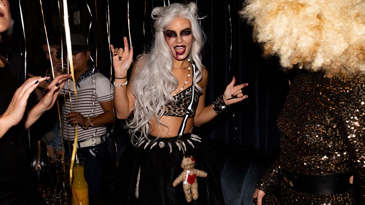 inside coveteur x kith halloween party
