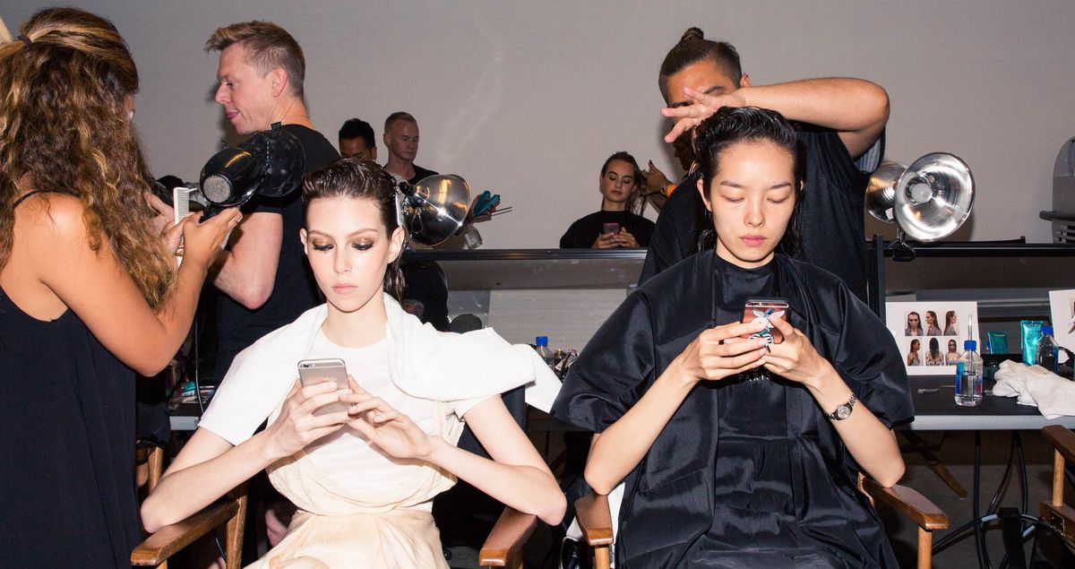 Backstage at Altuzarra
