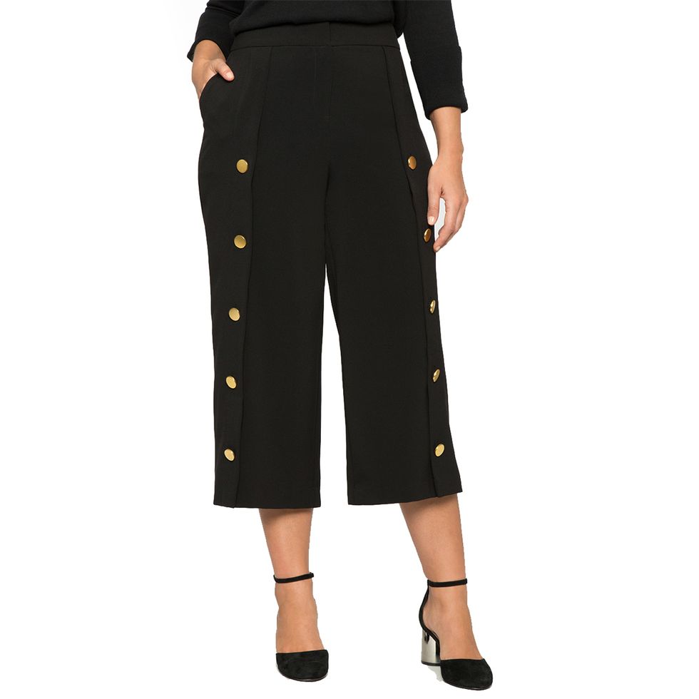 plus size cropped trousers