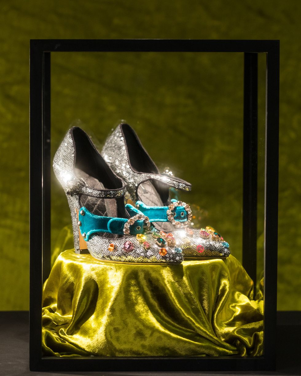 catwalk glitter heels