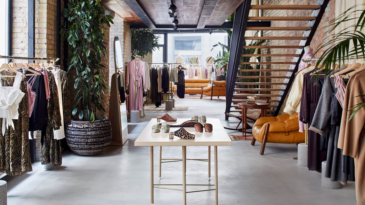 inside nanushka flagship store
