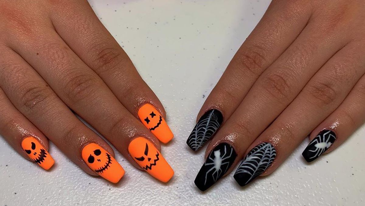 halloween nail art