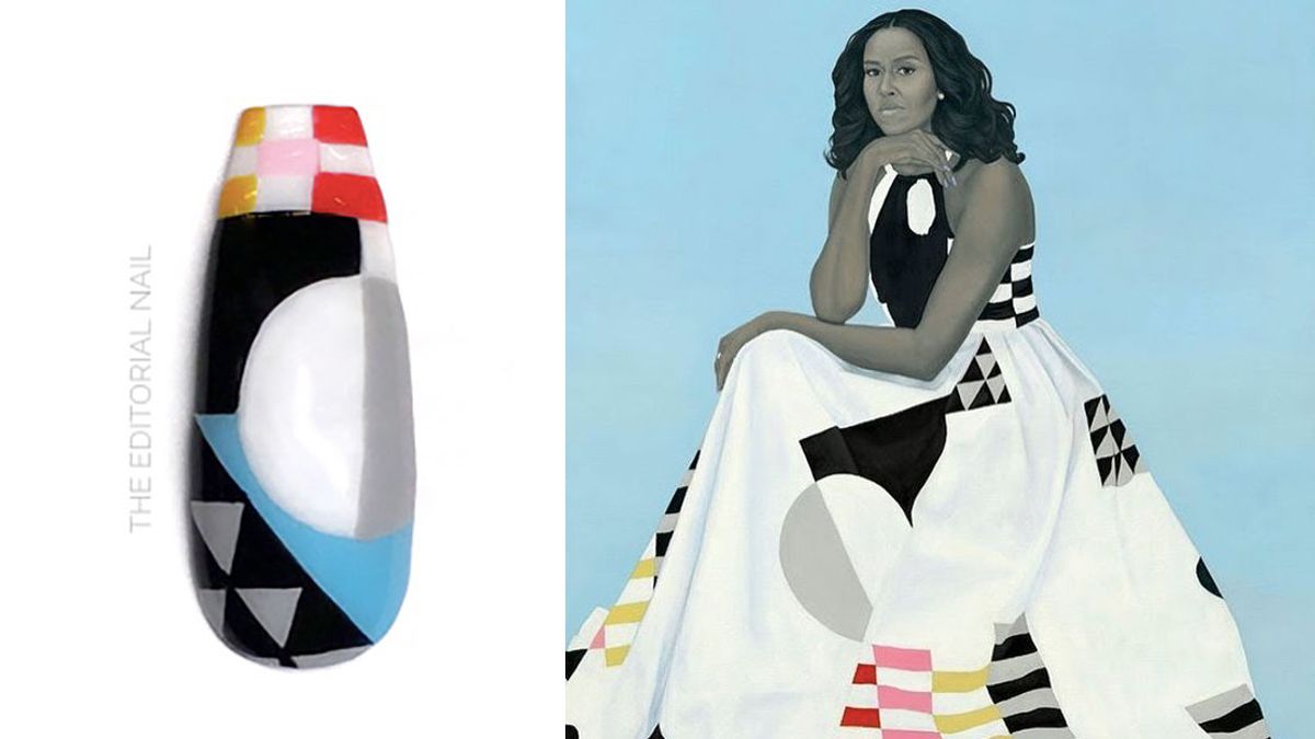 black history month inspired nail art