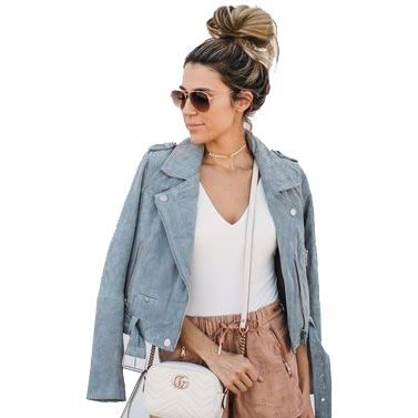 light grey suede jacket