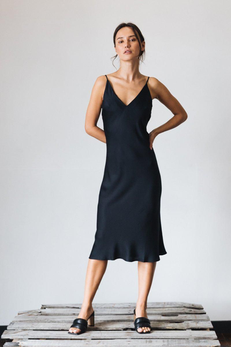 cut slip dress