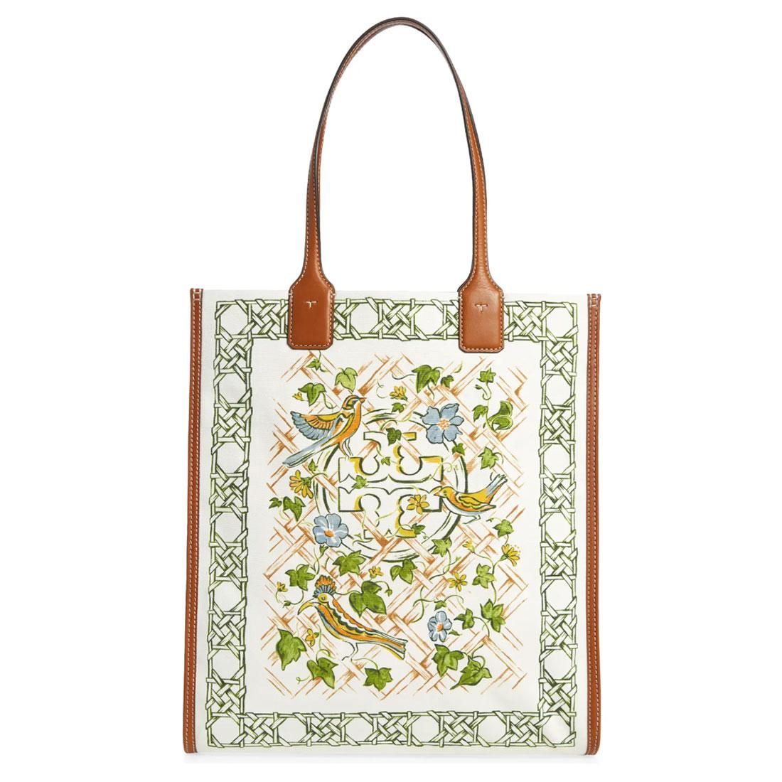 ella printed logo tote