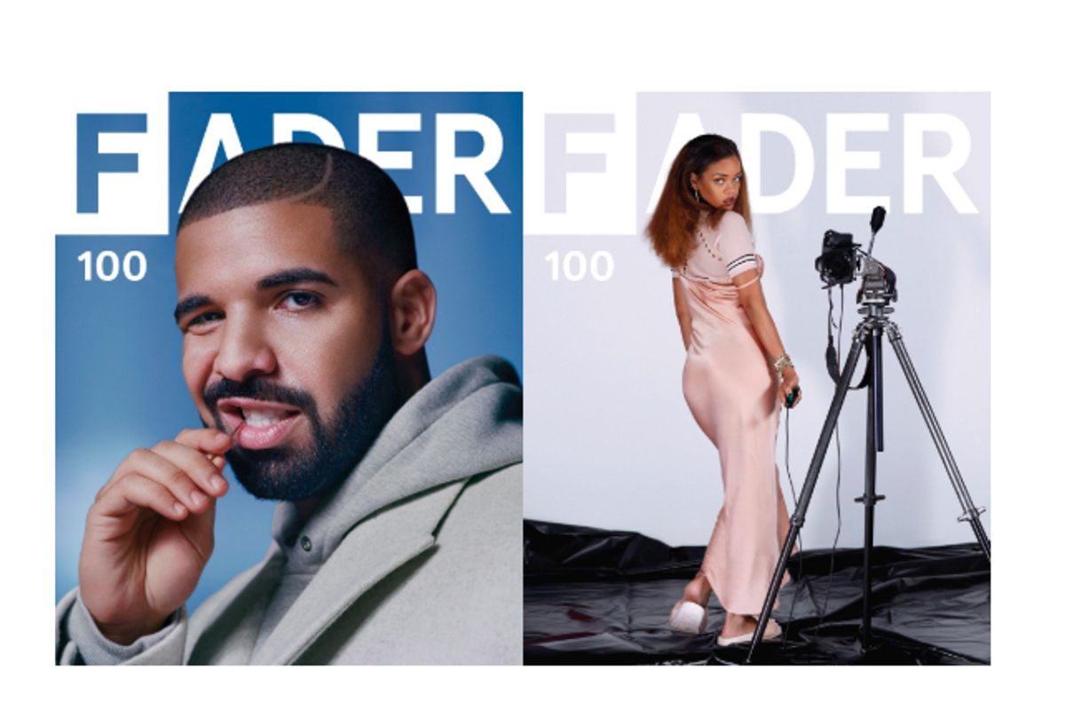 fader issue 100 drake rihanna