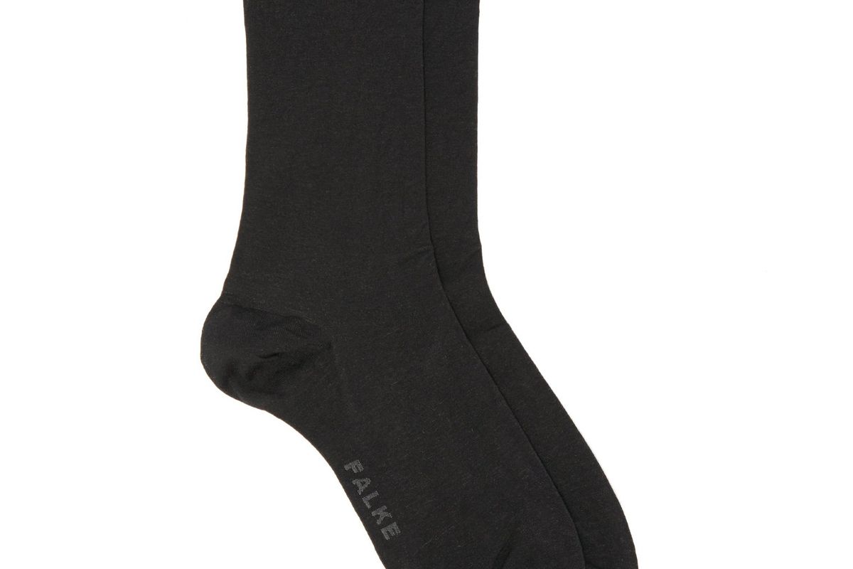 falke logo jacquard cotton blend socks