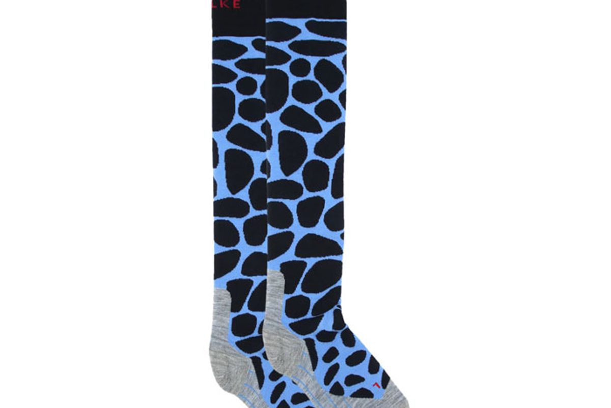 falke sk4 giraffe jacquard knee high ski socks