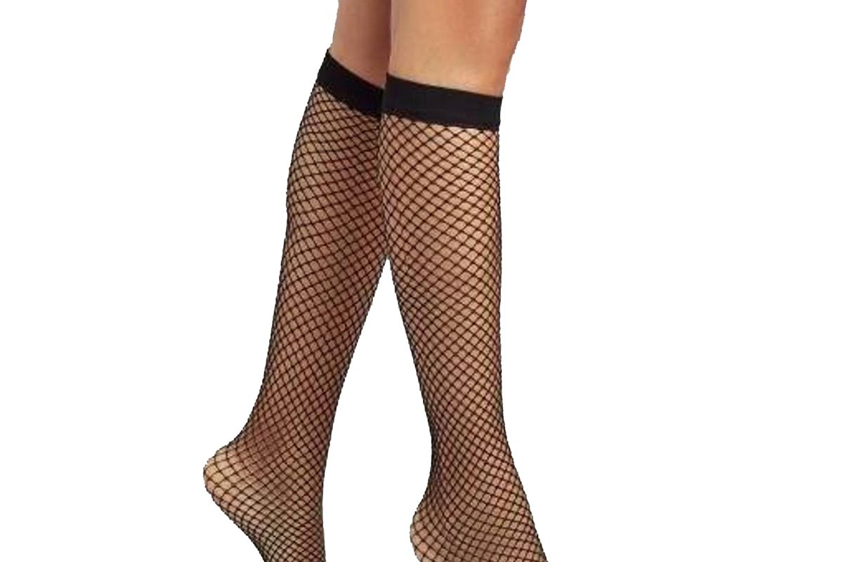 femmespeciale penti classic fishnet knee high socks